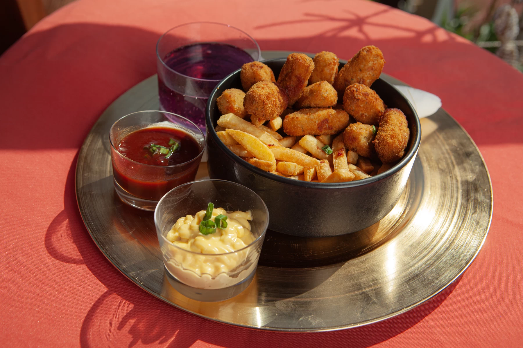 Croquettes et boissons Cap Créole en tablée