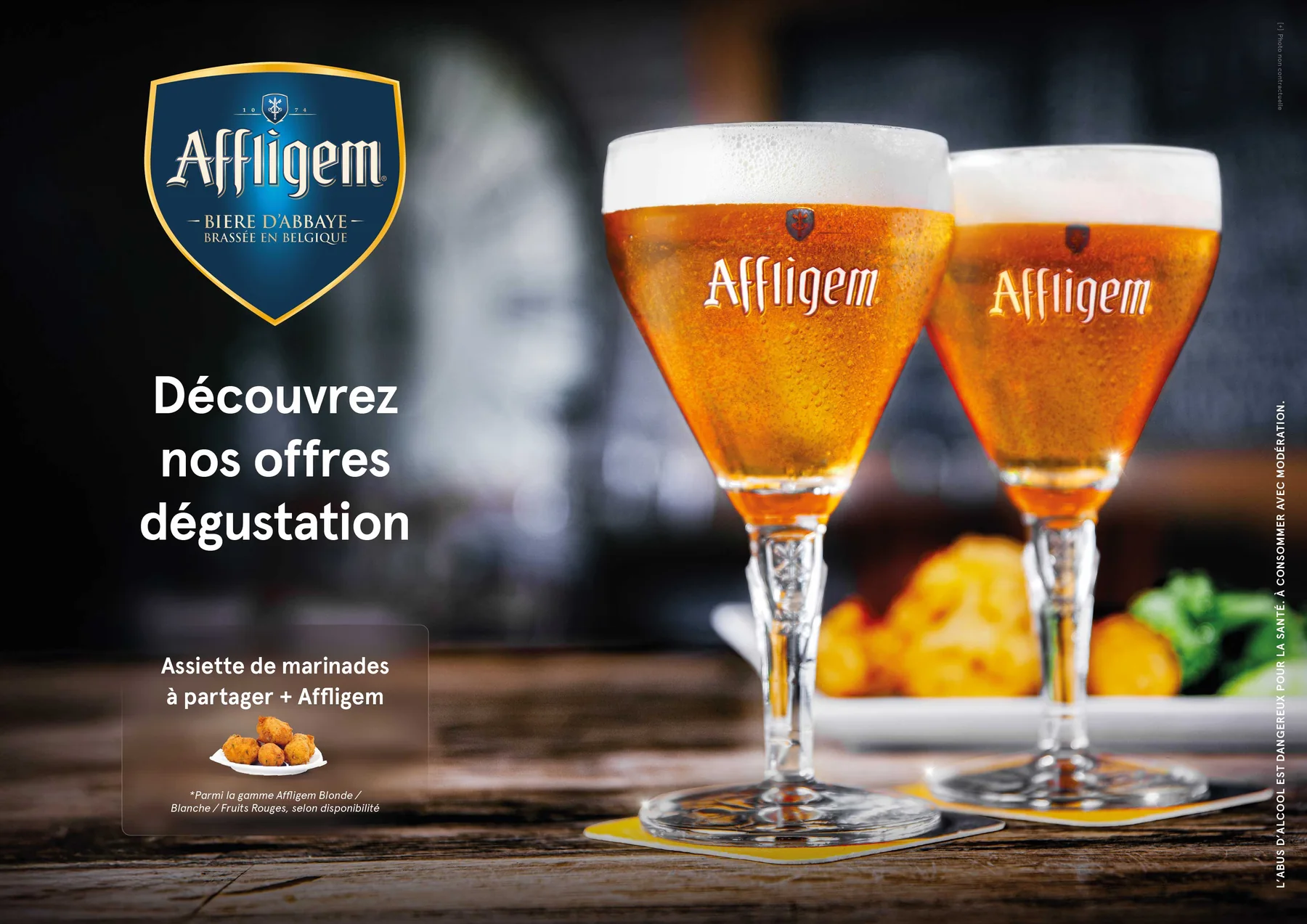 Campagne Affligem, offre dégustation marinades