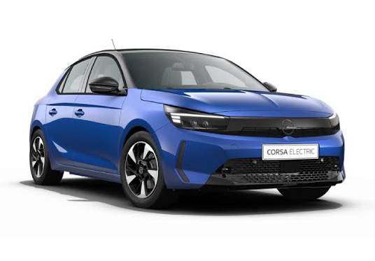 Opel Corsa bleue aux couleurs Auto Discount