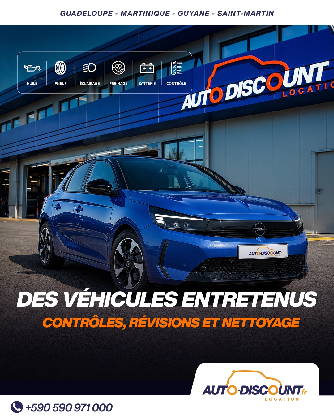 Post final Auto Discount — Des véhicules entretenus, contrôles, révisions et nettoyage