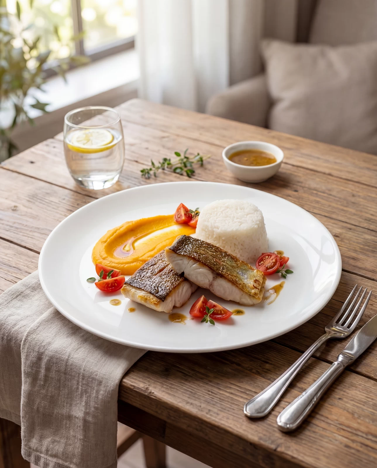Filet de daurade, mise en situation
