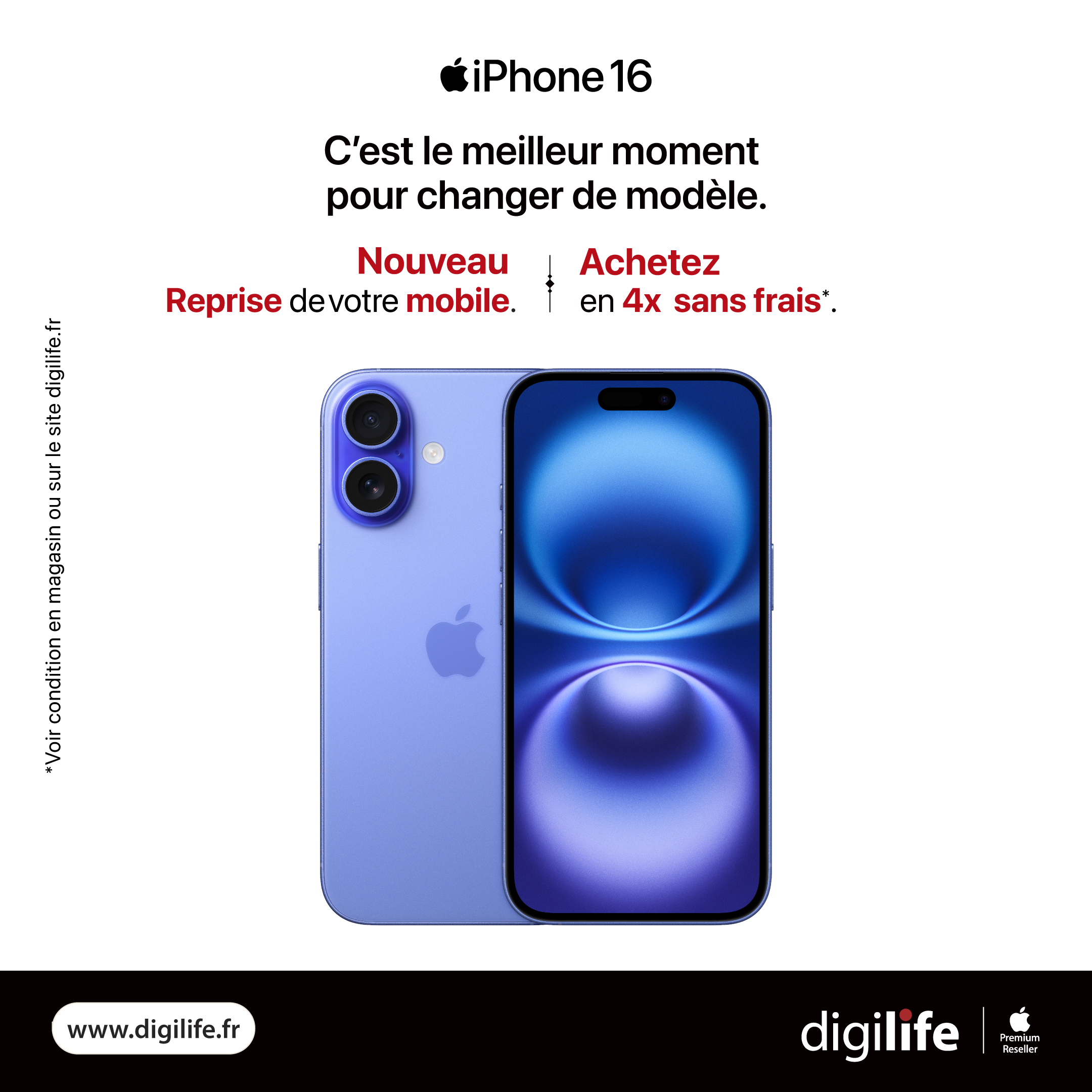 Post carré Digilife Reprise mobile — iPhone 16